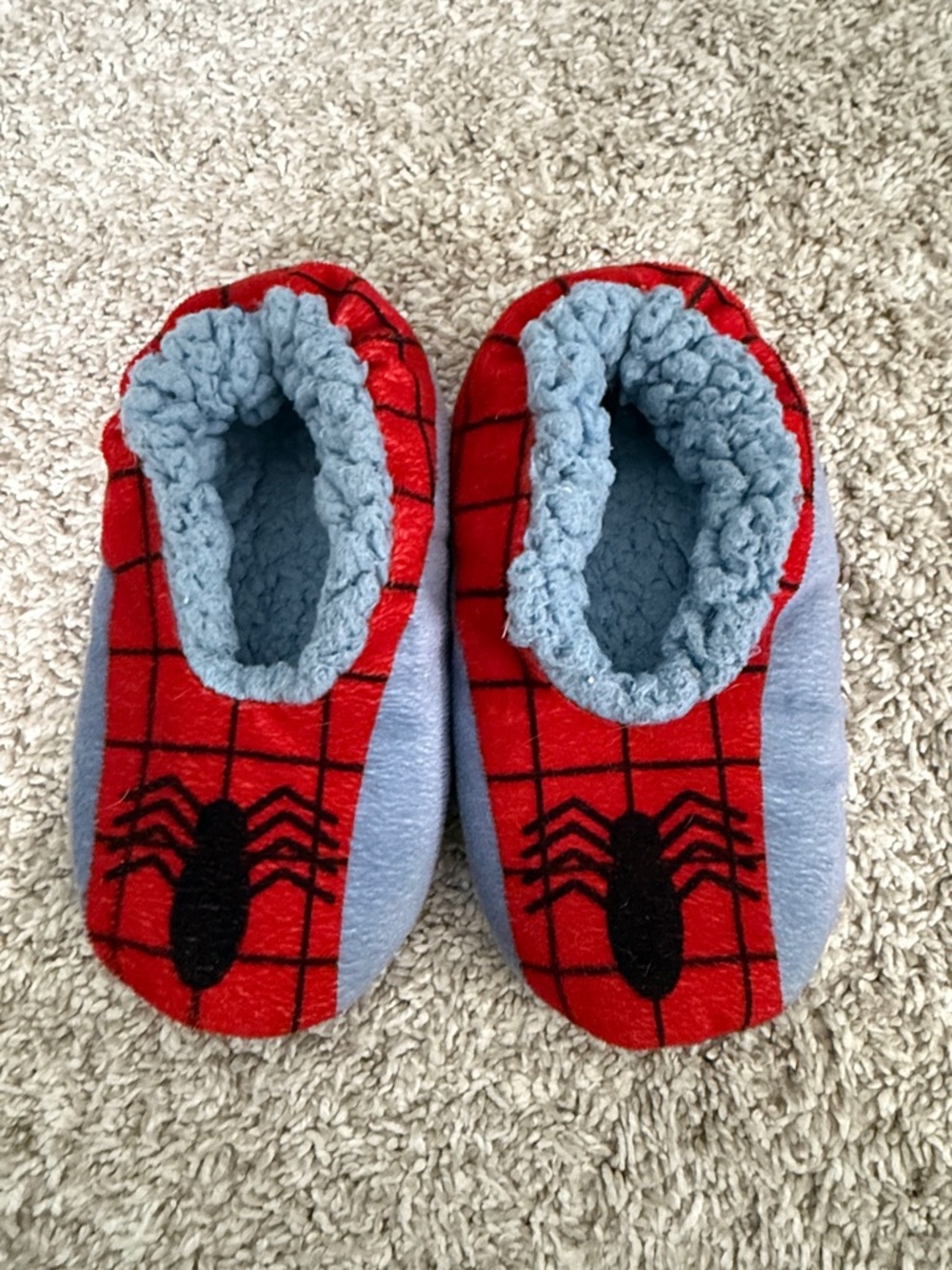 Marvel Red and Light Blue Spider One-Piece Footies
